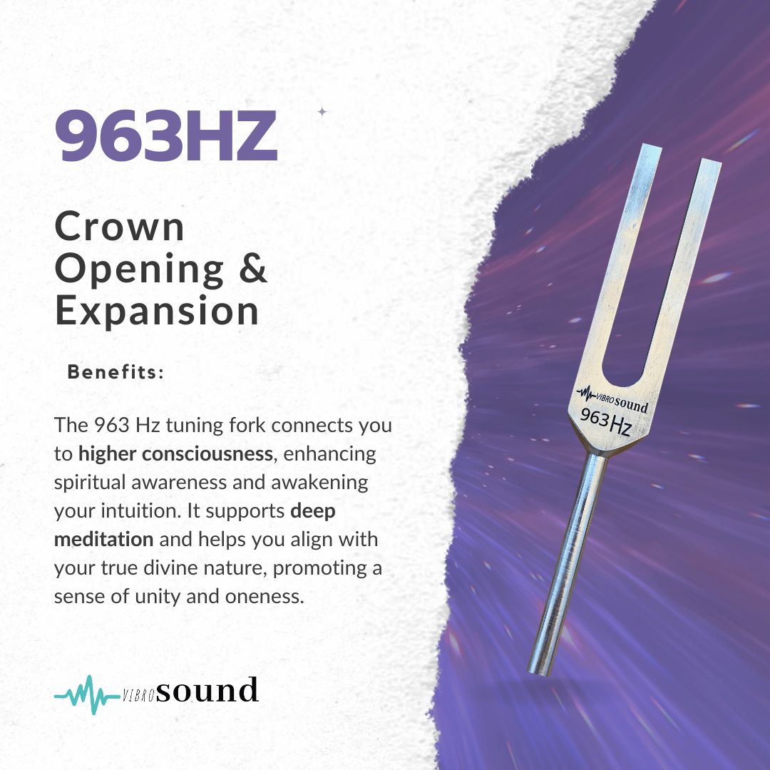 Solfeggio Set (9) Unweighted Tuning Forks