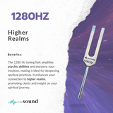 1280hz Unweighted Tuning Fork