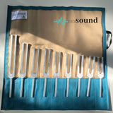 Full Set Of 9 Solfeggio Unweighted Tuning Forks