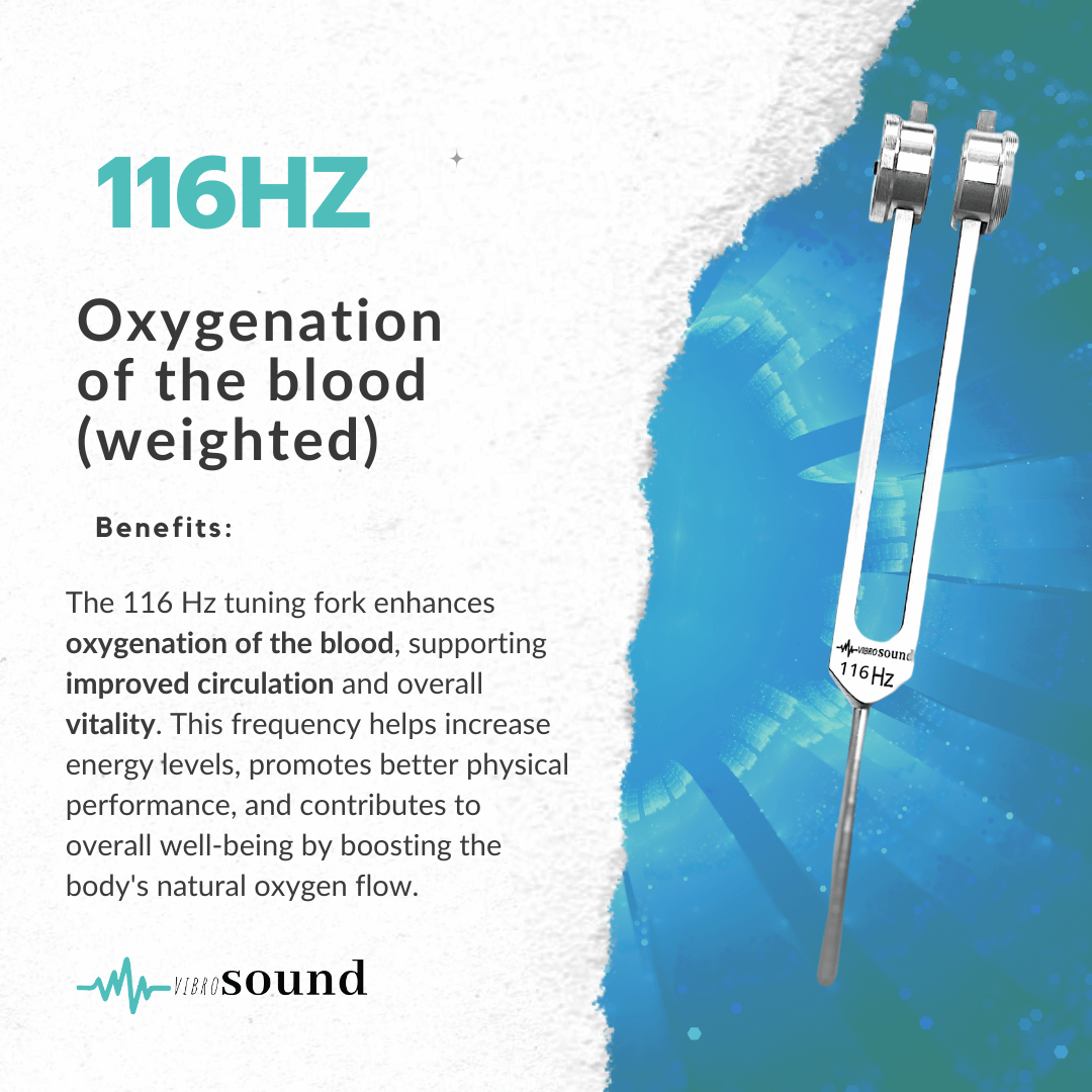 116hz Weighted Tuning Fork