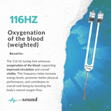 116hz Weighted Tuning Fork