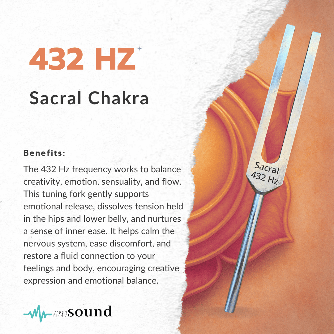 Sacral Chakra 432 Hz Unweighted Tuning Fork
