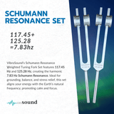 Schumann Resonance Weighted Tuning Fork Set