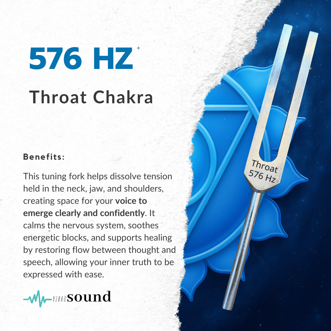 Throat Chakra 576 Hz Unweighted Tuning Fork