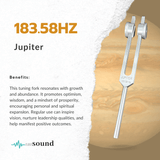 Jupiter (183.58 Hz) Planetary Weighted Tuning Fork