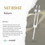 Saturn (147.85 Hz) Planetary Weighted Tuning Fork