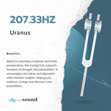 Uranus (207.33 Hz) Planetary Weighted Tuning Fork